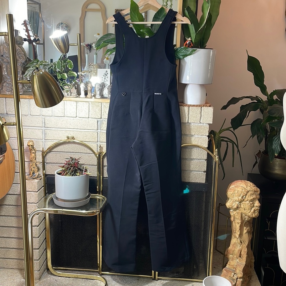Obermeyer wool ski suit / bib size s-m